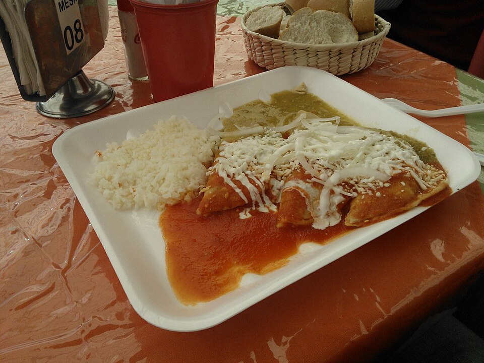 Chicken Enchilada Plate